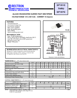 SF161C Datasheet PDF Rectron Semiconductor