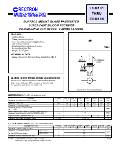 ESM105 Datasheet PDF Rectron Semiconductor