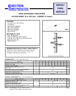 HER204 Datasheet PDF Rectron Semiconductor