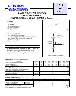 1A5G Datasheet PDF Rectron Semiconductor