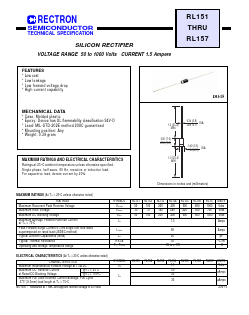 RL155 Datasheet PDF Rectron Semiconductor