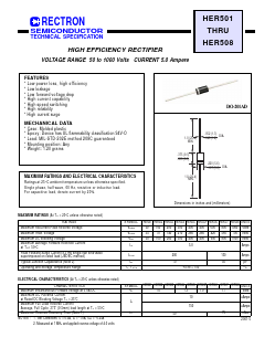 HER506 Datasheet PDF Rectron Semiconductor