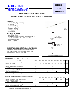 HER108 Datasheet PDF Rectron Semiconductor