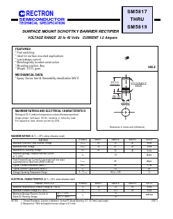 SM5817_01 Datasheet PDF Rectron Semiconductor