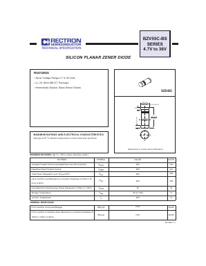 BZV55C10BSB Datasheet PDF Rectron Semiconductor