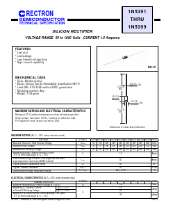 1N5391 Datasheet PDF Rectron Semiconductor