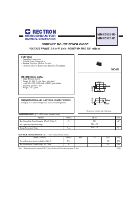 MM1Z5242B Datasheet PDF Rectron Semiconductor