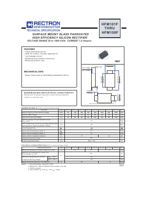 HFM104F Datasheet PDF Rectron Semiconductor