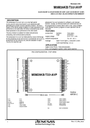 M5M29KB/T331AVP Datasheet PDF Renesas Electronics