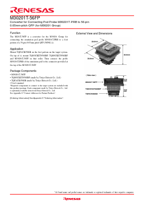 M30201T-56FP Datasheet PDF Renesas Electronics