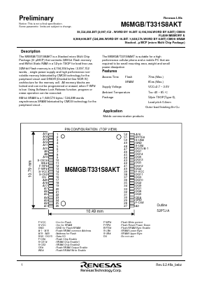 M6MGB/T331S8AKT Datasheet PDF Renesas Electronics