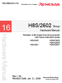 H8S2601 Datasheet PDF Renesas Electronics