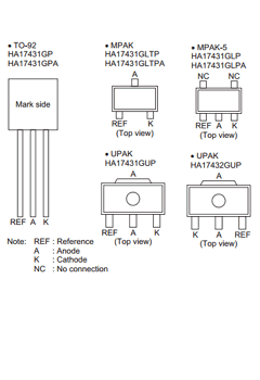 HA17431GLPA Datasheet PDF Renesas Electronics