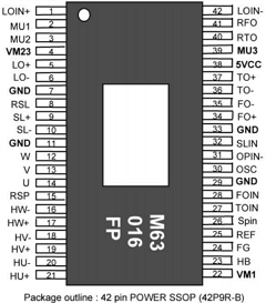 M63016FP Datasheet PDF Renesas Electronics