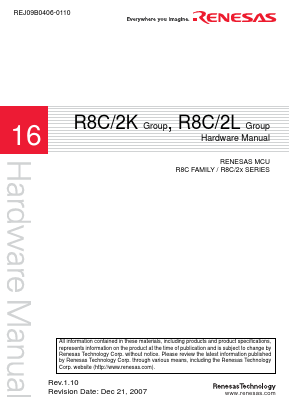 R5F212L2SYXXXFP Datasheet PDF Renesas Electronics