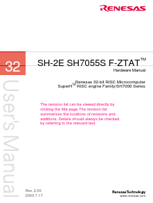 SH7055S Datasheet PDF Renesas Electronics