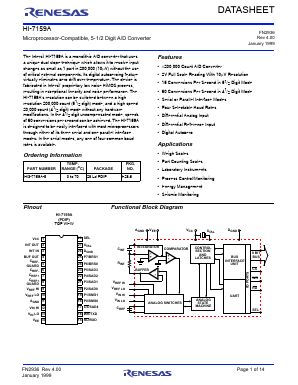 HI3-7159A-5 Datasheet PDF Renesas Electronics