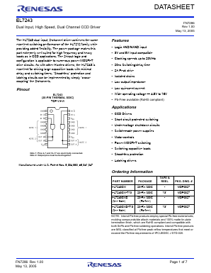 EL7243CMZ Datasheet PDF Renesas Electronics