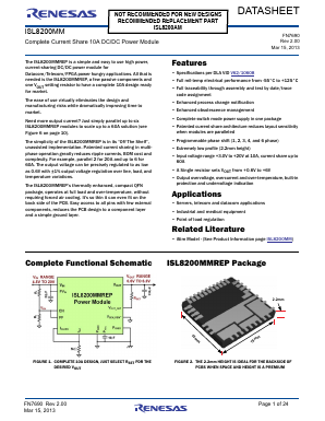ISL8200MMREP-T Datasheet PDF Renesas Electronics