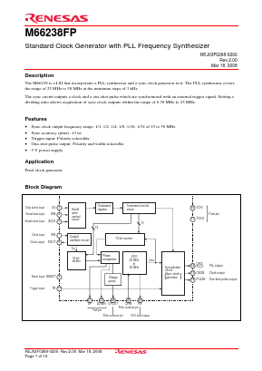 M66238FP Datasheet PDF Renesas Electronics
