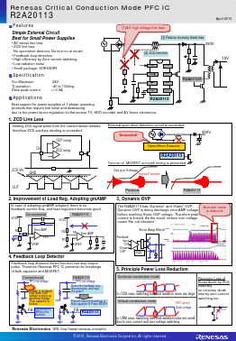 R2A20113 Datasheet PDF Renesas Electronics