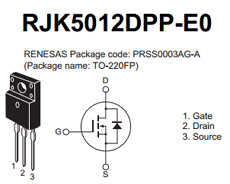 RJK5012DPP-E0 Datasheet PDF Renesas Electronics