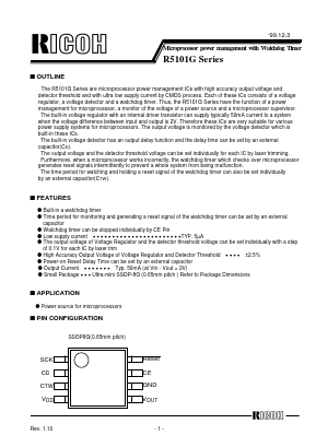 R5101G004A Datasheet PDF RICOH Co.,Ltd.