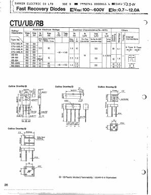 UB-15X Datasheet PDF Sanken Electric co.,ltd.