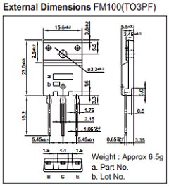 2SA1908O Datasheet PDF Sanken Electric co.,ltd.
