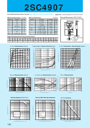 2SC4907 Datasheet PDF Sanken Electric co.,ltd.