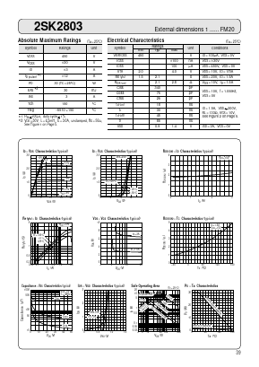 K2803 Datasheet PDF Sanken Electric co.,ltd.
