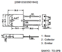 2SB1232 Datasheet PDF SANYO -> Panasonic
