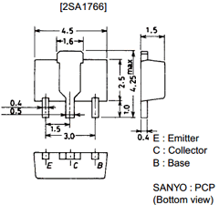 A1766 Datasheet PDF SANYO -> Panasonic