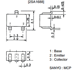 2SA1688 Datasheet PDF SANYO -> Panasonic