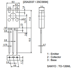 A2037 Datasheet PDF SANYO -> Panasonic
