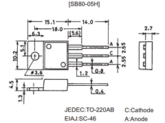 SB80-05H Datasheet PDF SANYO -> Panasonic