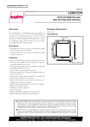 LC897127K Datasheet PDF SANYO -> Panasonic