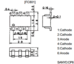 FC801 Datasheet PDF SANYO -> Panasonic