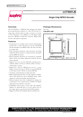 LC74201JE Datasheet PDF SANYO -> Panasonic