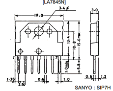 LA7845N Datasheet PDF SANYO -> Panasonic
