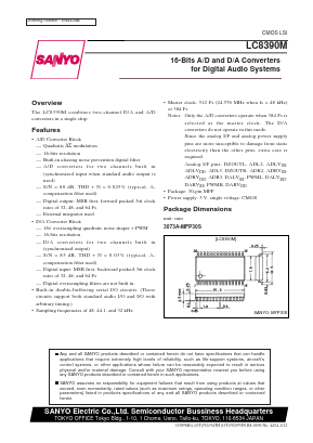 LC8390 Datasheet PDF SANYO -> Panasonic