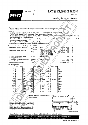 LC7823N Datasheet PDF SANYO -> Panasonic