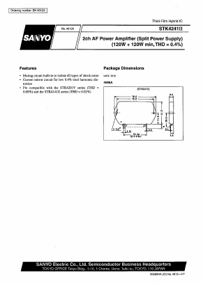 STK4241II Datasheet PDF SANYO -> Panasonic