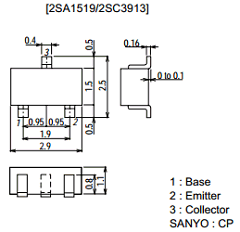 2SC3913 Datasheet PDF SANYO -> Panasonic