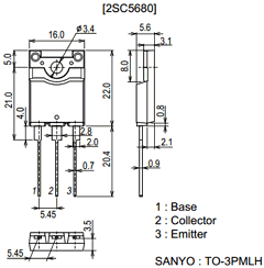 2SC5680 Datasheet PDF SANYO -> Panasonic