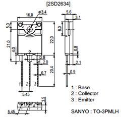 2SD2634 Datasheet PDF SANYO -> Panasonic