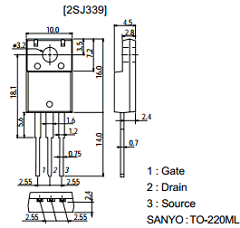 2SJ339 Datasheet PDF SANYO -> Panasonic