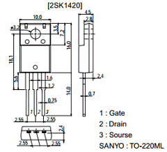 K1420 Datasheet PDF SANYO -> Panasonic
