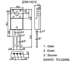 2SK1421 Datasheet PDF SANYO -> Panasonic