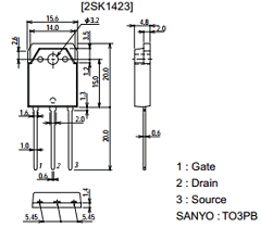 2SK1423 Datasheet PDF SANYO -> Panasonic